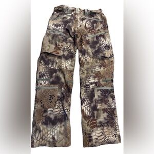 Kryptek Highlander Pants Mens Camo Hunting Tactical Lined Knee Padding 34/32
